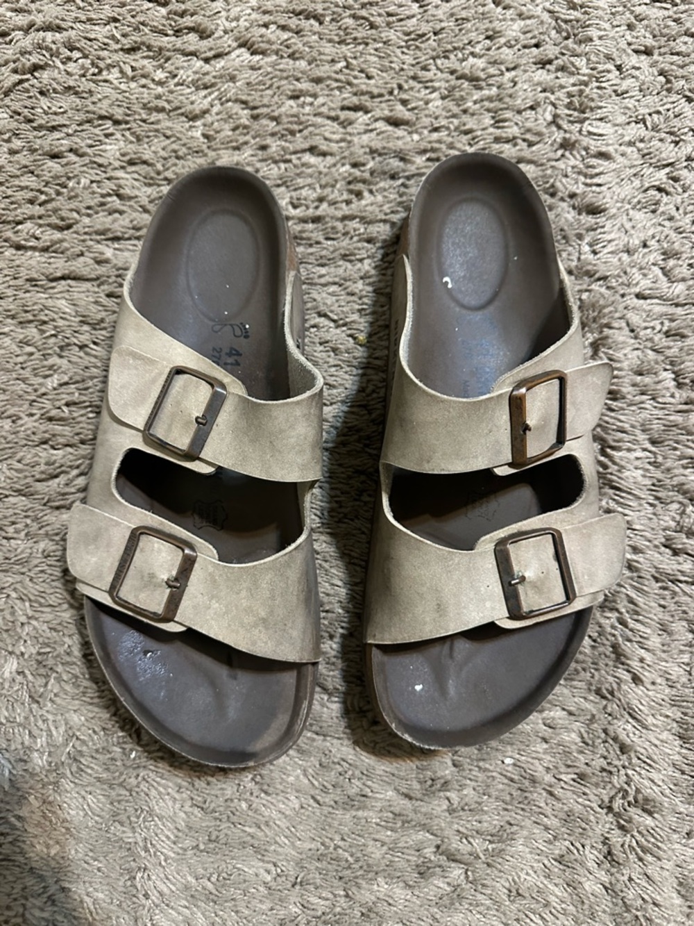 Vintage Birkenstock “triple dark” size 8/ 41